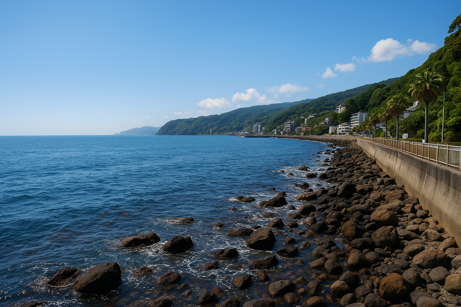 東伊豆町海岸線